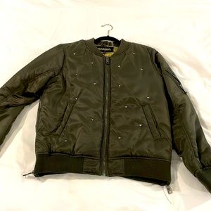 Gently used. Army green